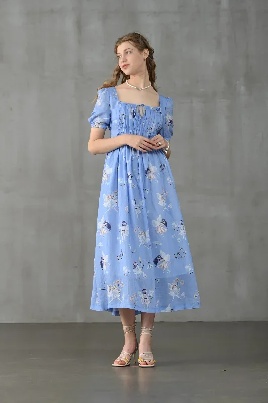 linen-floral-dress-fairy-linen-dress-blue-linen-dress-princess-linen-dress-maxi-floral-dress-linennaive