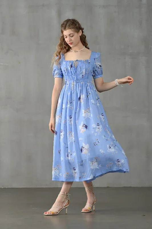 linen-floral-dress-fairy-linen-dress-blue-linen-dress-princess-linen-dress-maxi-floral-dress-linennaive