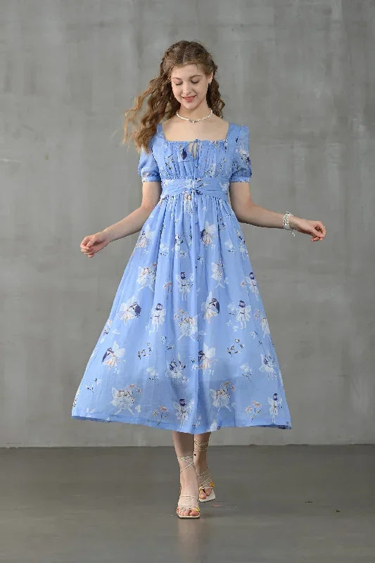 linen-floral-dress-fairy-linen-dress-blue-linen-dress-princess-linen-dress-maxi-floral-dress-linennaive