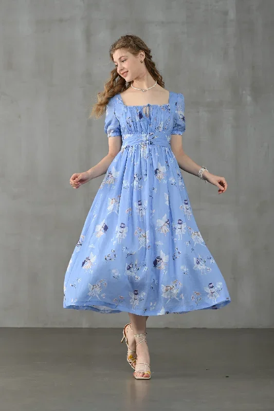 linen-floral-dress-fairy-linen-dress-blue-linen-dress-princess-linen-dress-maxi-floral-dress-linennaive