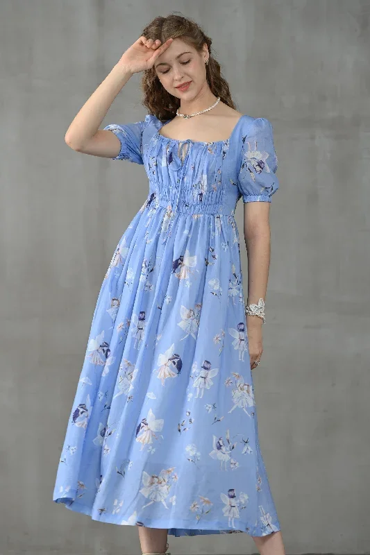 linen-floral-dress-fairy-linen-dress-blue-linen-dress-princess-linen-dress-maxi-floral-dress-linennaive