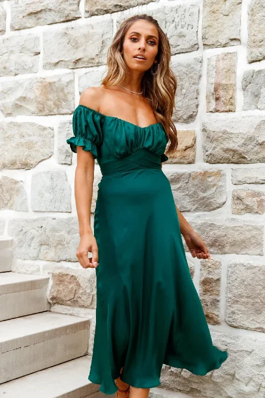 linka-off-shoulder-tie-back-midi-dress-forest-green