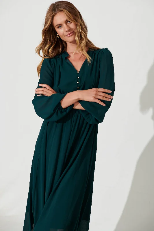 lustre-midi-dress-in-emerald-chiffon