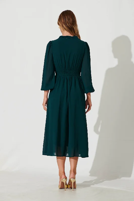 lustre-midi-dress-in-emerald-chiffon