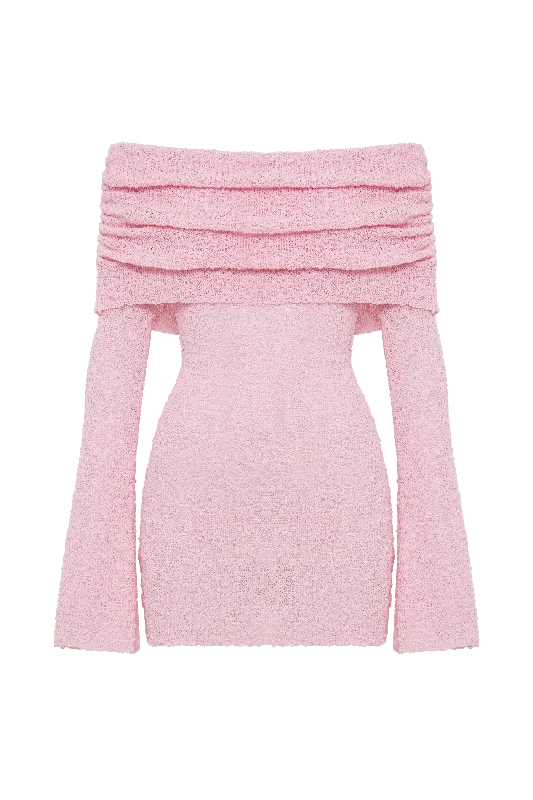 marisol-off-shoulder-boucle-mini-dress-baby-pink