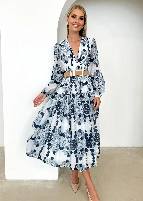 Natassia Maxi Dress - Blue Blossom