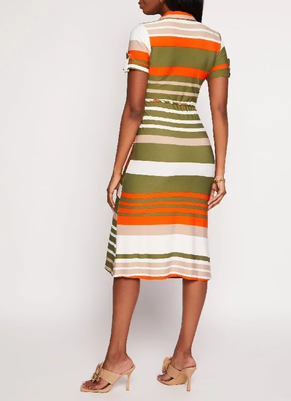 olive-short-sleeve-striped-midi-shirt-dress-0094038344563