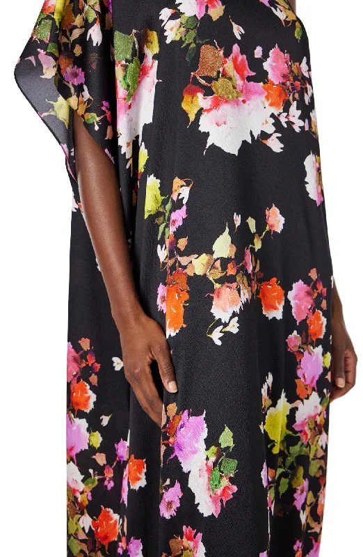 one-shoulder-noir-floral-caftan