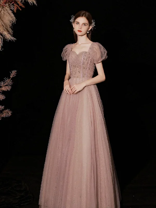 pink-a-line-tulle-lace-long-prom-dress-pink-tulle-formal-dress