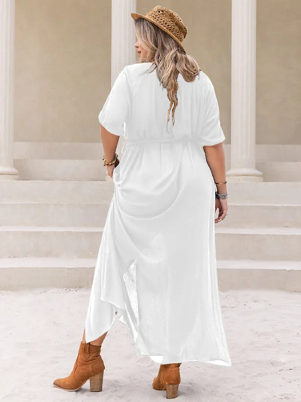 plus-size-round-neck-half-sleeve-dress