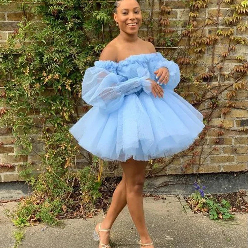 princess-ball-gown-homecoming-dresses-for-black-girls-off-shoulder-long-sleeve-tulle-short-prom-birthday-party-gowns