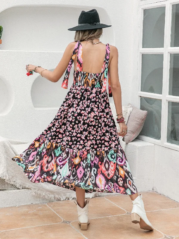 printed-plunge-sleeveless-midi-dress