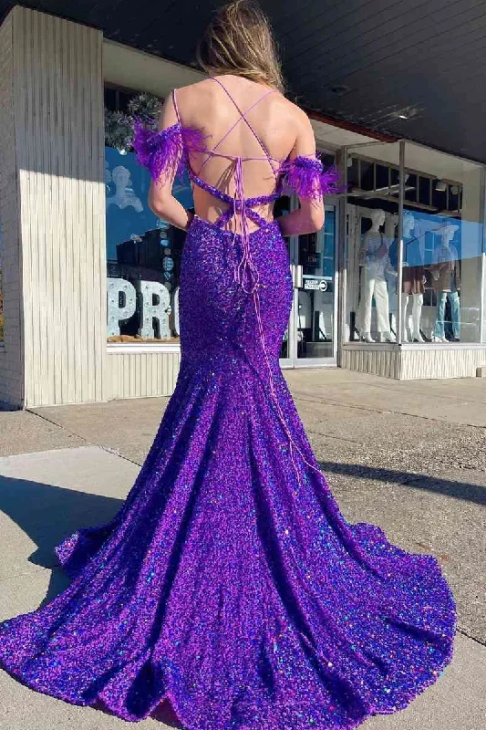 purple-cutout-sequins-long-prom-dress-with-feathers