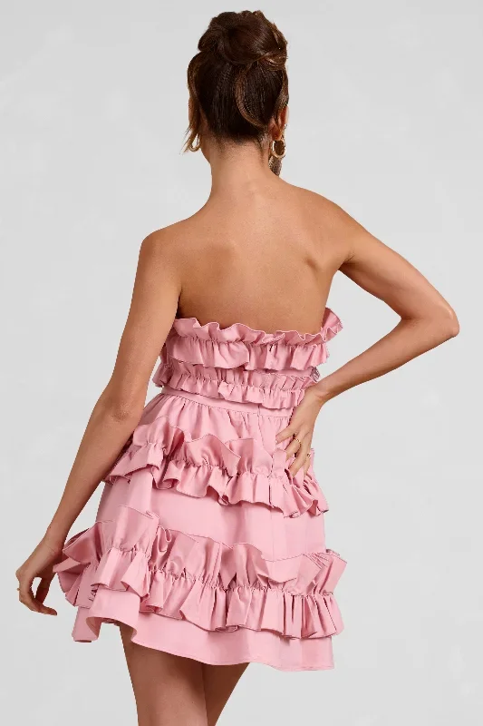 rosette-blush-ruffled-bandeau-mini-dress