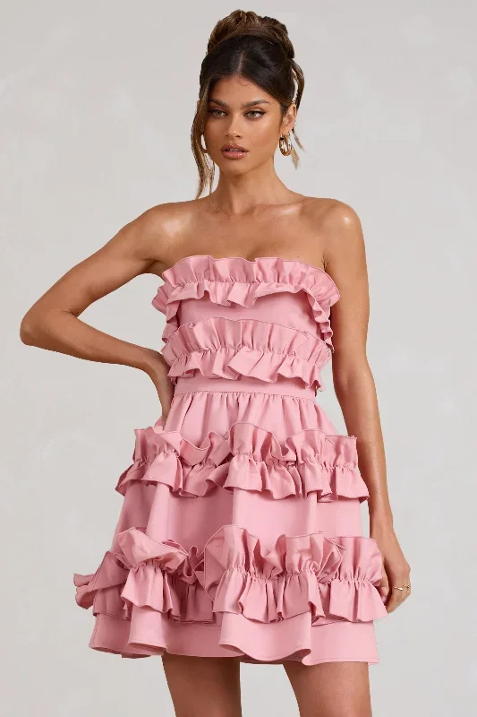 rosette-blush-ruffled-bandeau-mini-dress