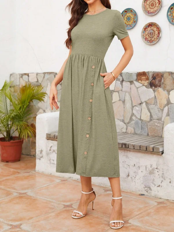 round-neck-short-sleeve-midi-dress-1