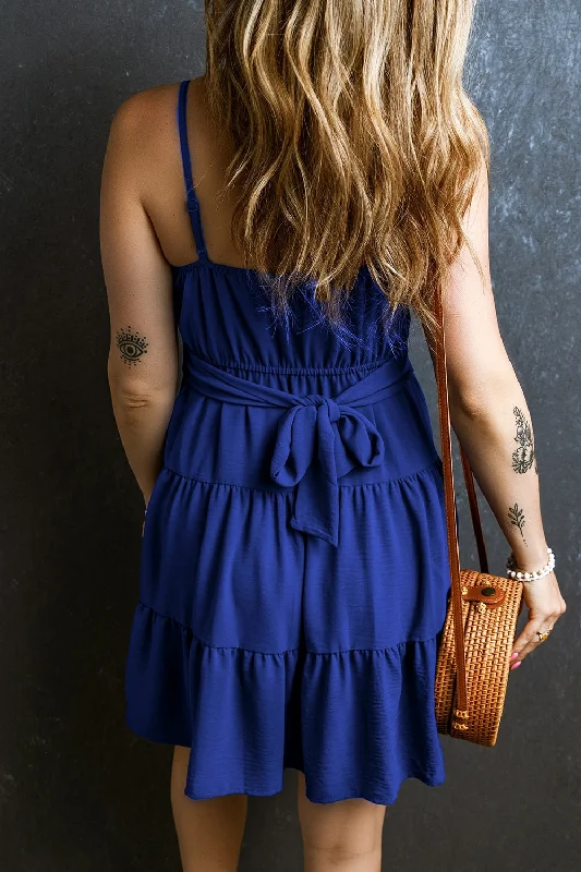 ruched-tiered-spaghetti-strap-mini-dress