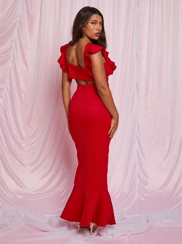 ruffle-sleeve-cut-out-back-maxi-dress-in-red-1