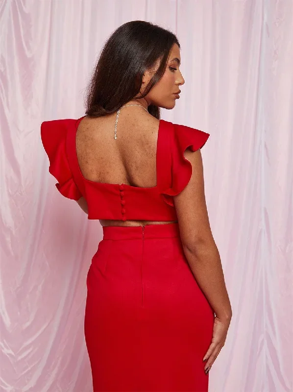 ruffle-sleeve-cut-out-back-maxi-dress-in-red-1