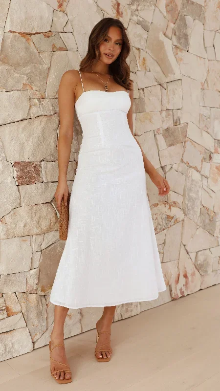 Sahana Maxi Dress - White