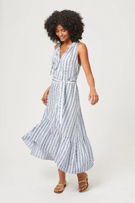 Sardinia Frill Midi Dress