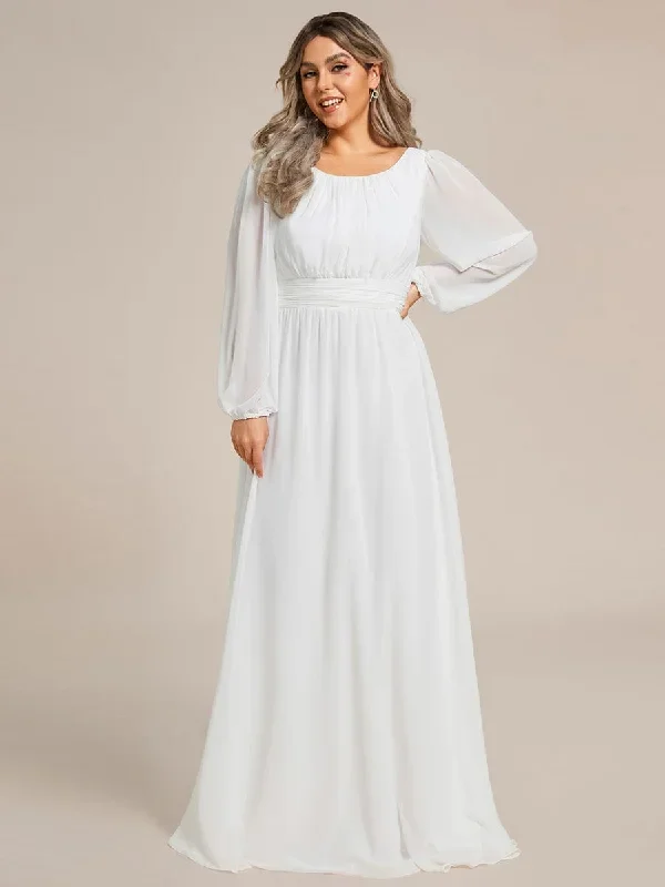 see-througth-puff-sleeve-chiffon-plus-size-bridesmaid-dress-es0106b