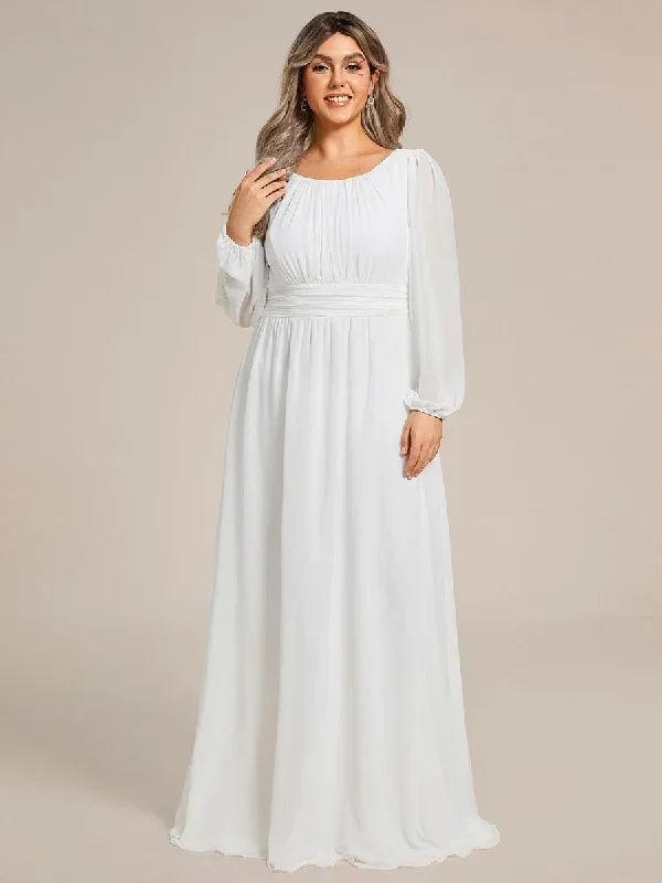 see-througth-puff-sleeve-chiffon-plus-size-bridesmaid-dress-es0106b