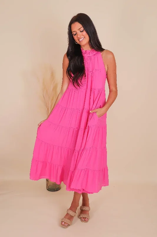 Setting Sail Maxi Dress-Pink