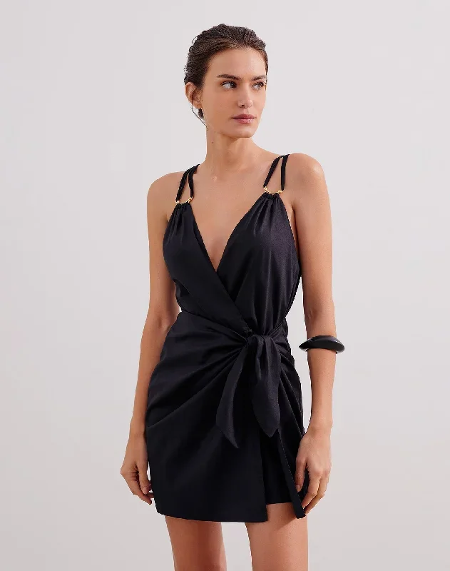 Shiso Short Dress - Black