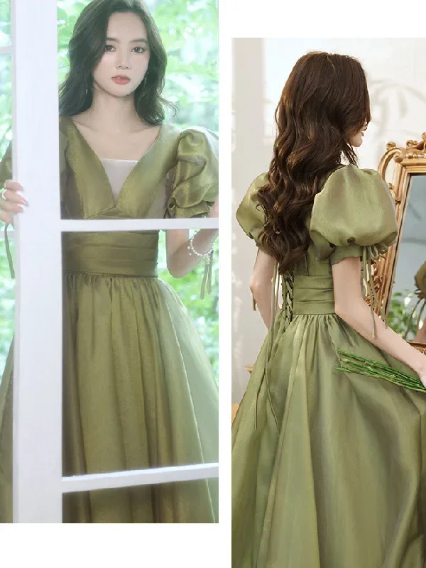 simple-green-v-neck-tulle-long-prom-dress-green-evening-dress