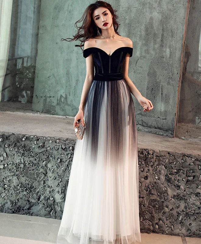 simple-tulle-off-shoulder-black-long-prom-dress-black-tulle-evening-dress