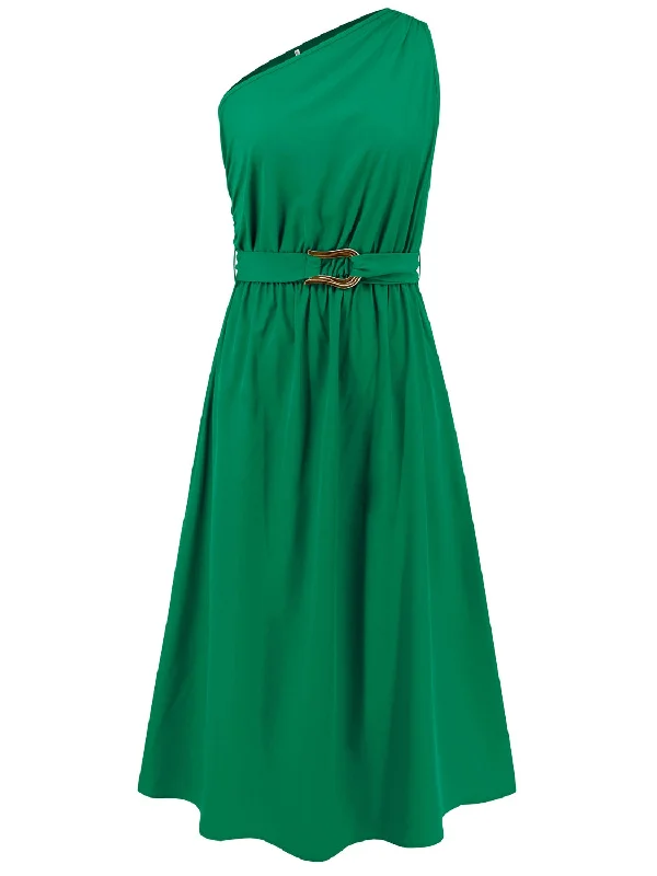 single-shoulder-midi-dress