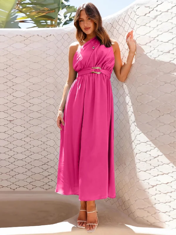 single-shoulder-midi-dress