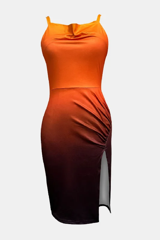 slit-ruched-gradient-cami-dress