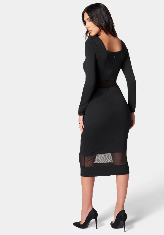 square-neck-mesh-inset-dress-jet-black