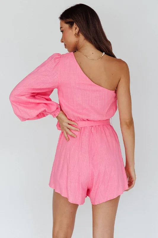 summer-lover-one-shoulder-long-sleeve-romper-pink