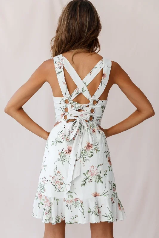 taj-lace-up-back-asymmetrical-hem-dress-floral-print-white