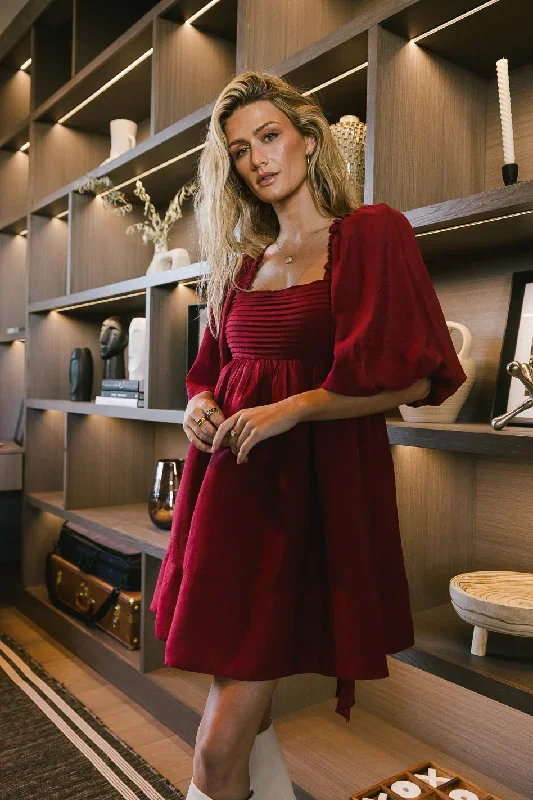 Tanya Mini Dress in Red - FINAL SALE