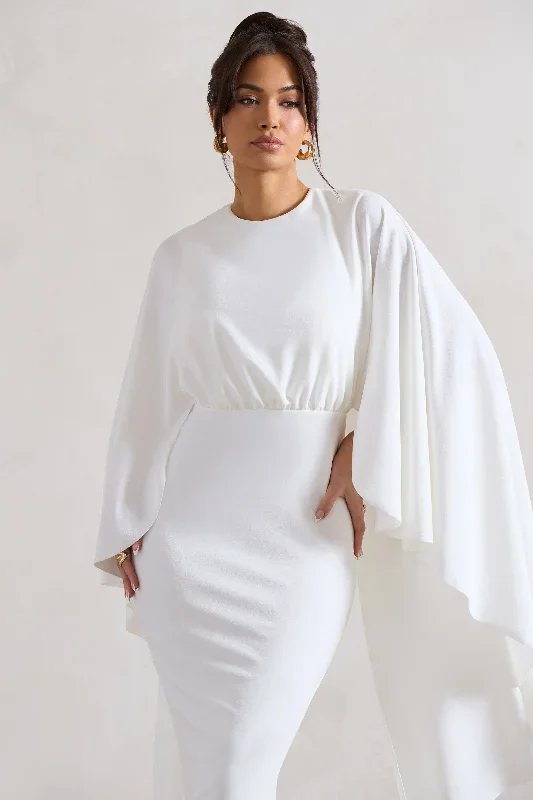 tranquility-white-gathered-midi-dress-with-cape-cl131009005