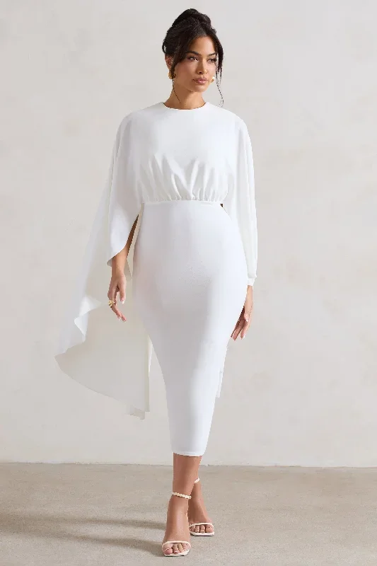 tranquility-white-gathered-midi-dress-with-cape-cl131009005