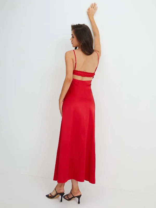 v-neck-backless-tie-front-long-dress