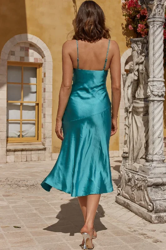 well-versed-pleated-bust-front-split-dress-teal